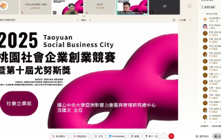 2025桃園社會企業創業競賽暨第十屆尤努斯奬 社會企業組｜工作坊03 【將創新落地，用 Lean Canvas 驅動變革】