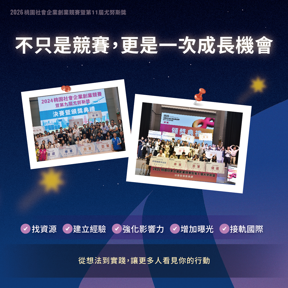 2026桃園社會企業創業競賽暨第11屆尤努斯獎 【 懶人包一次看 】